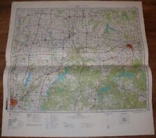 AUTHENTIC Soviet Russian Topographic Map TULSA, USA, 1:500 000, ed.1983 picture