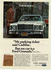 1975 FORD Granada Ghia parking ticket Elaine Finkelstein Vintage Print Ad picture