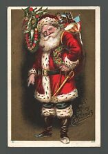 Postcard Christmas Santa Claus in Green Pants 1912 Heisson Washington to Oregon picture