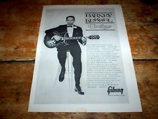 BARNEY KESSEL wrecking crew ( GIBSON GUITAR ) Vintage 1962 magazine PROMO Ad NM- picture