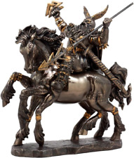 Norse Viking God Battle Cry Alfather Odin Riding on Sleipnir to Hel Figurine 9