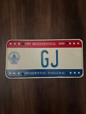 1989 Presidential Inaugural License Plate (#GJ) George Bush (Washington DC) picture