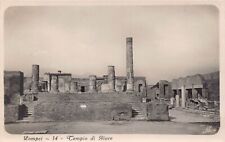 RPPC Pompeii Roman Empire Ruins Temple of Giove Photo Vtg Postcard C15 picture