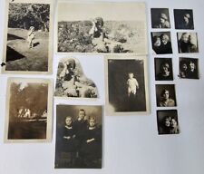 Vtg./Ant. Photos Children Adults Photo Booth Ephemera Junk Journal Lot of 14 picture