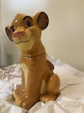 Vintage Treasure Craft Disney The Lion King Simba Cookie Jar 14.5” with Box USA picture