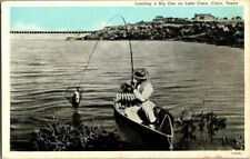 1930'S. CISCO, TX. FISHING SCENE. POSTCARD EE3 picture