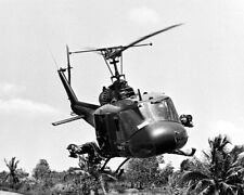 Huey UH-1 Helicopter GunShip escort River Patrol Boat 8x10 Vietnam War Photo 733 picture