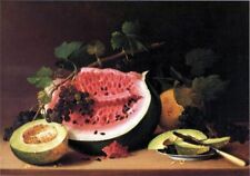 Beautiful Oil painting James-Peale-Still-Life-with-Watermelon handmade item art picture