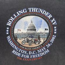 VTG Harley Davidson Shirt Men XL Made In USA  Washington DC Freedom Ride 2002 picture