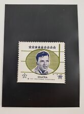 1947 Frank Sinatra Singer Actor Hollywood Movie Star Stamp Sticker Trading Card picture