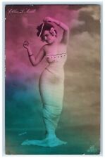 c1910's Ellen D Acceli Exotic Dancer RPPC Photo Unposted Antique Postcard picture