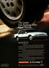 Vintage Print Ad 1991 Pontiac Bonneville LE White We Build Excitement Car Auto picture