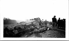 November 15, 1942 Train Wreck, East of Bolivar Ohio W&LE Engine #6413 Photo picture