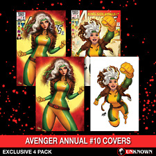[4 PACK] AVENGERS ANNUAL #10 UNKNOWN COMICS NAKAYAMA/SZERDY EXCLUSIVE VAR FACSIM picture