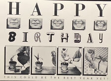 Birthday Card- Happy Birthday  - Funny Vintage Postcard picture