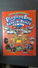 1971 RINGLING BROS & BARNUM BAILEY CIRCUS PROGRAM 100 ANNIV COLLECTABLE POSTER picture