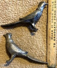 Two Vintage Heavy Metal Bird Figurines (HD443) picture