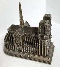 Notre Dame Paris France Miniature Artertre Metal Church Cathedral Souvenir  2