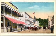 Postcard New Mackinac and New Murray Hotels in Mackinac Island, Michigan picture