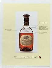 1994 WILD TURKEY Rare Breed Bourbon It's Rare Sip It Accordingly PRINT AD picture
