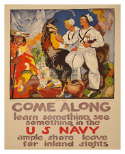 WW1 WAR TIME RECRUITMENT POSTER FOR U.S. NAVY WORLD WAR 1 8X10 PHOTO picture