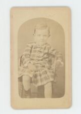 Antique CDV Circa 1870s Adorable little Child Sitting in Chair picture