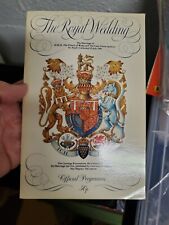 royal wedding 1981 official program Vintage Rare Beautiful picture