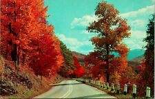 Autumn Colors along Winding Roads publ Nyack NY Postcard unused 1950s picture