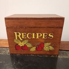 Vintage Grandma's Recipe Card Box Full Handwritten Clippings picture