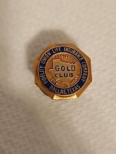 Vtg Gold Filled Fidelity Union Life Insurance DALLAS TEXAS GOLD CLUB Award Pin picture