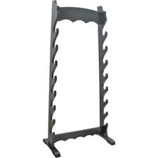 8 Tier Sword Stand Will Hold Eight Swords Wooden Construction With Black Finish picture