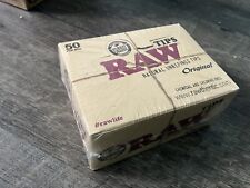 FULL BOX RAW Original TIPS Regular 50 PACKS (50 TIPS PER PACK = 2500 TOTAL) NEW picture
