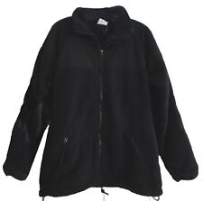 POLARTEC Cold Weather Full Zip Fleece Black, Medium, Genuine Military Issue picture