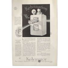Vintage 1927 Kelvinator Oldest Electric Refrigeration Ad Advertisement picture