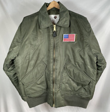 Rothco Flyer's Jacket Coat USAF CWU-45P MIL-J-6141 Green Large L ~ Very Nice picture