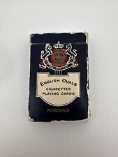 Vintage English Ovals Cigarettes Playing Cards Pinochle, Used….97 picture