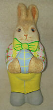 Paper Mache Bunny Rabbit Made in Philippines 14 inch picture