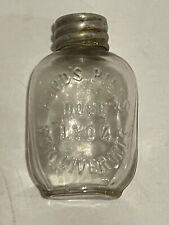 Antique HOOD'S Pills Miniature Liver Pills Glass Bottle Lowell MA Sample w/Lid picture