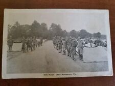 Vintage 1919 WWI Postcard Military Soldiers Rifle Range CAMP HUMPHREYS Va YMCA picture