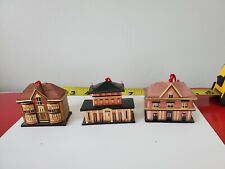 3 miniature wheatstalk trinket  houses MIX VICTORIAN balsa HOUSES Ornaments picture