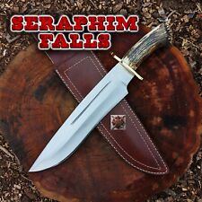 Seraphim Falls Bowie MUELA MAGNUM STAG 26 Replica knife with leather sheath picture