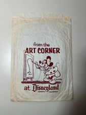 Vintage 1960s Disneyland Art Corner Paper Souvenir Shopping Bag picture