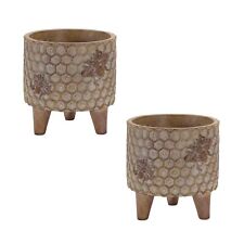 Melrose Resin Honeycomb Bumble Bee Planter with Legs (Set of 2) picture