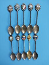 Lot of 10 Vintage Souvenir Collectible Spoons Italy USA Canada France picture