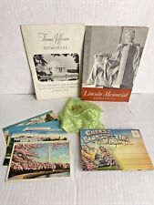 Vintage Washington D.C. Souvenirs 1950 Handkerchief Post Cards Folder Pamphlets picture
