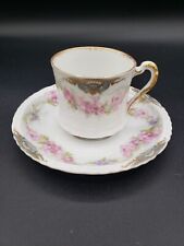 Antique Theodore Haviland France  Limoges Tea Cup And Saucer picture