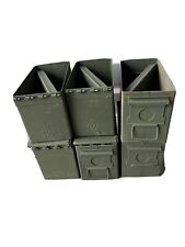 6 PACK Original .50 CALIBER 5.56mm AMMO CAN M2A1 50CAL METAL AMMO CAN BOX VGC picture
