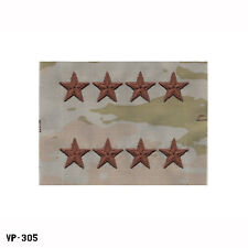 PAIR USAF BDG OCP Camo Spice Brown 4 Star General Patch GEN O-10 ~ NOS Vanguard picture