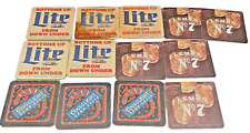 Old Beverage Coasters  Coors & Miller  Down Under , Old No 7 Lemon Lot Of 13 picture