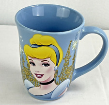 Disney Princess Cinderella Mug Disney Store Exclusive Tall Blue Castle Cup picture